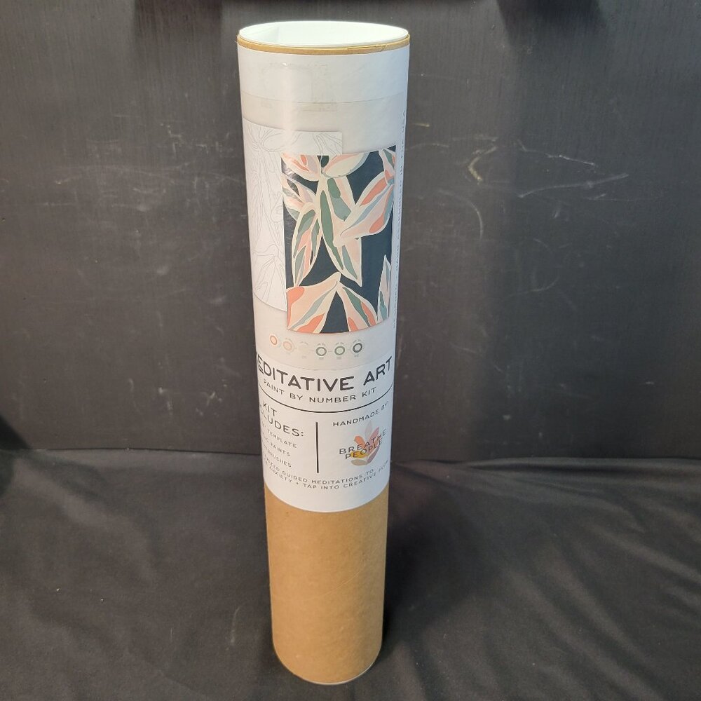 Share NIB BREATHE PEOPLE Paint by Number Kit - Tropical Leaves
